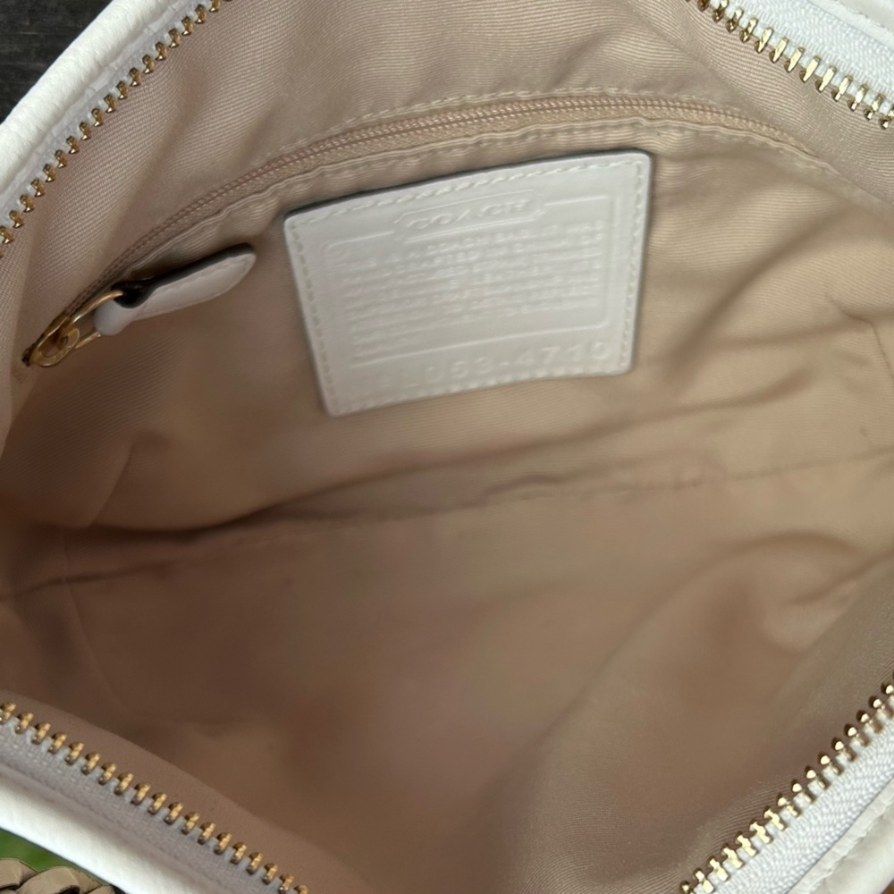 Coach 2005 Y2K Straw & Leather Hobo Bag | Woven Natural Shoulder Purse Iconic - Picture 6 of 17